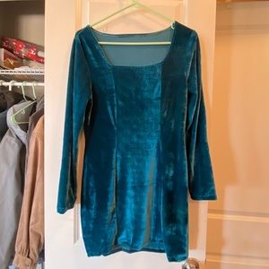 Velvet mini dress